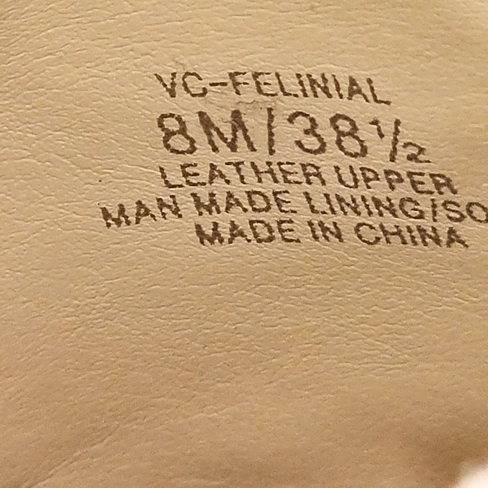 Vince Camuto Womens Suede Mules 8M Tan Slip-On Shoes - Picture 3 of 10